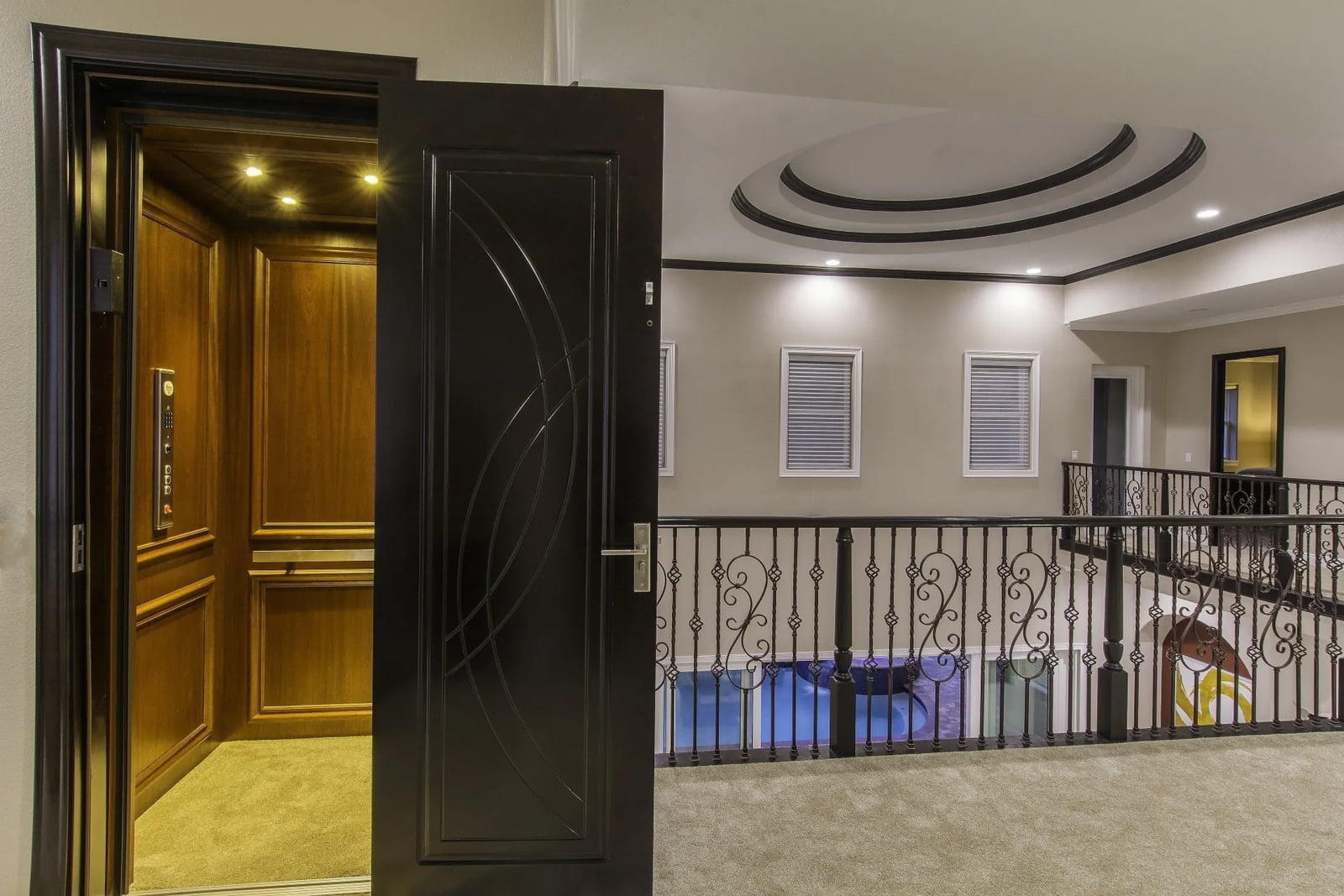 Upstairs in a new Massachusetts home